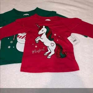 MWT! 2T toddler Christmas shirts